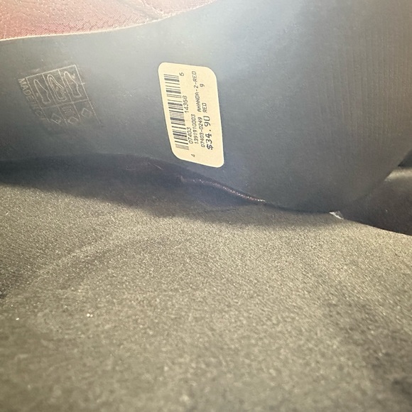 Dark Red Metallic Ankle Boots - Size 9 - Never Worn - Picture 6 of 15